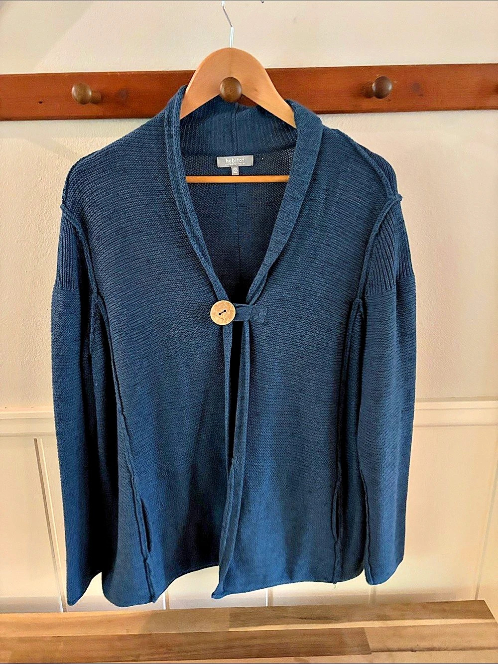 Habitat Cotton Cardigan in Blue Size XXL Like New